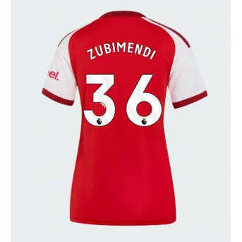 Arsenal Martin Zubimendi #36 Maglia Gara Casa Repliche 2026-27 Donna Maniche Corte